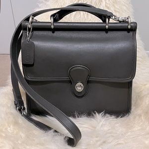 Vintage Coach Willis Crossbody Bag 9927 Gray Nickel Rare